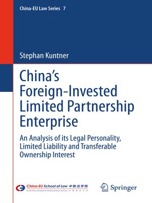 cover image of China's Foreign-Invested Limited Partnership Enterprise